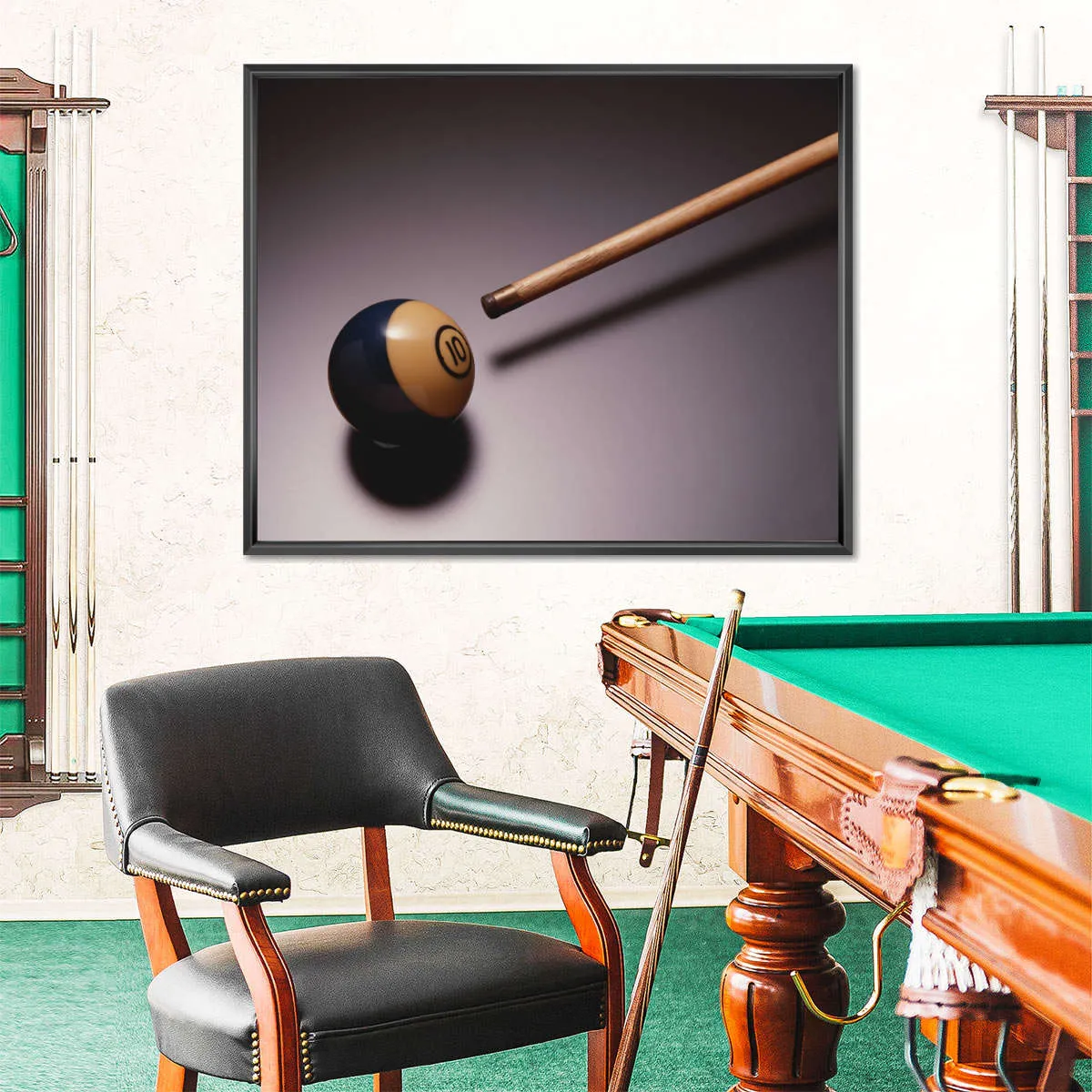 10 Ball Billiards Wall Art