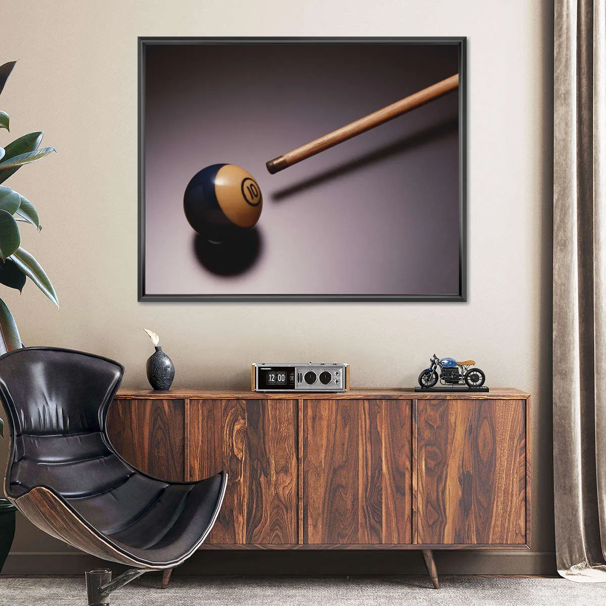 10 Ball Billiards Wall Art