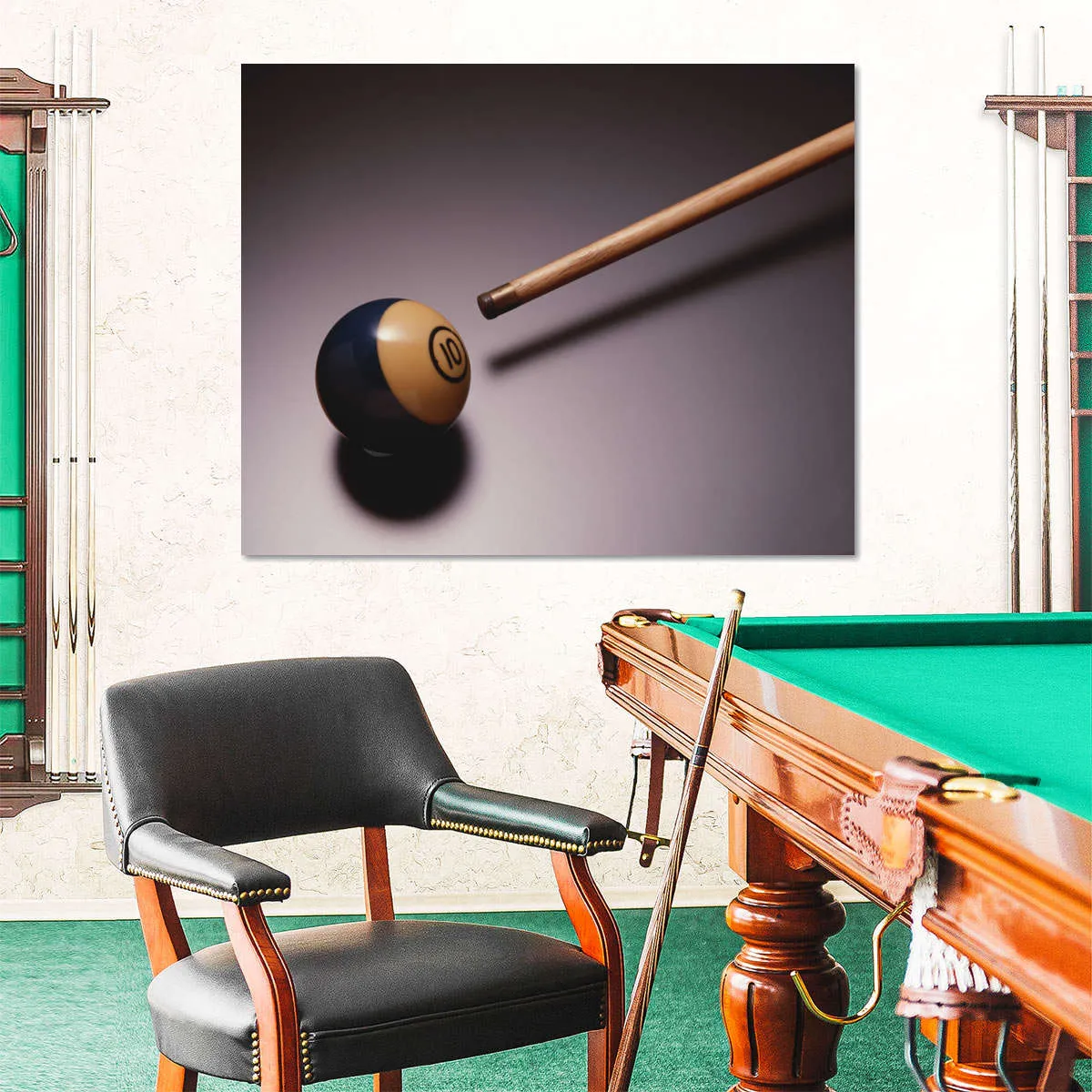 10 Ball Billiards Wall Art