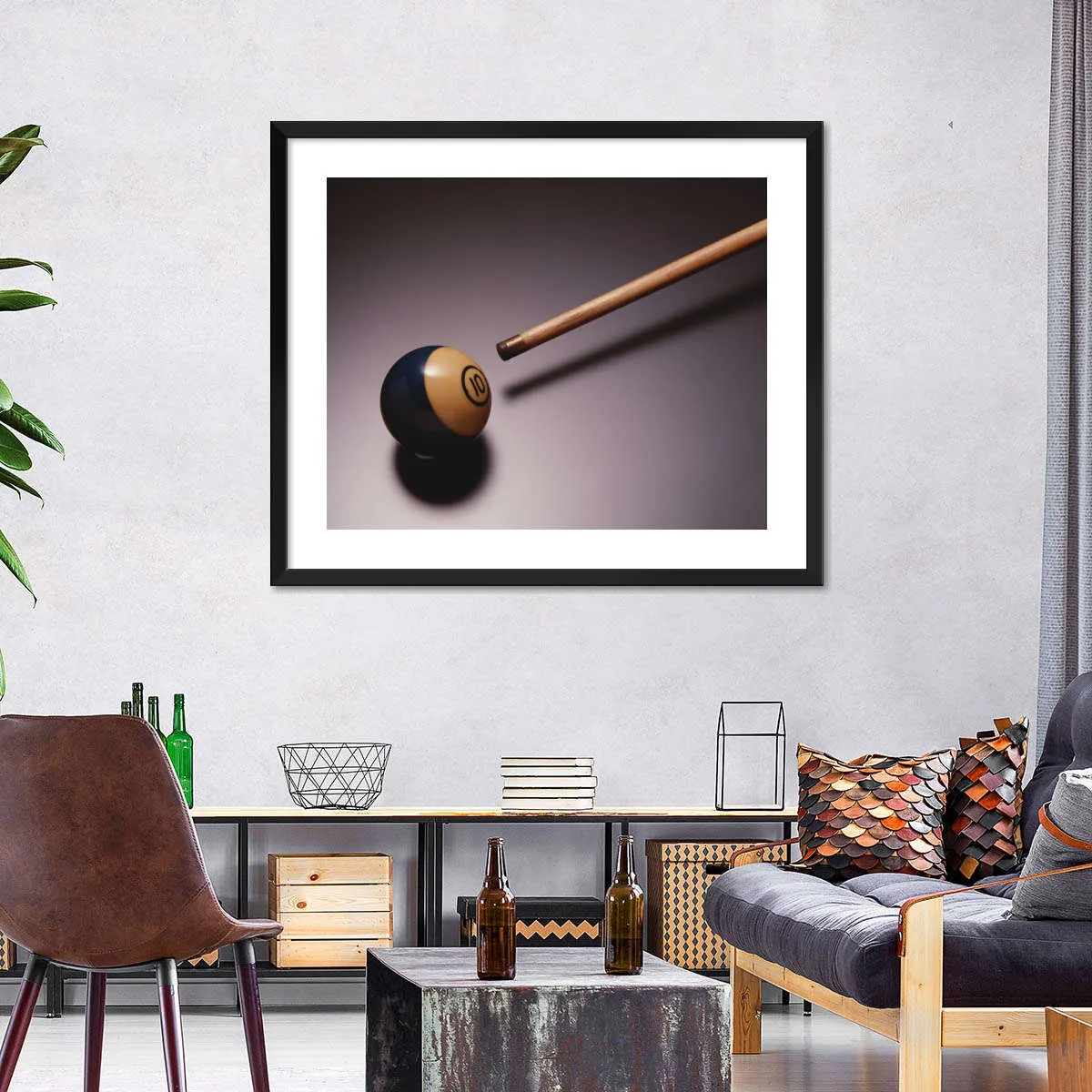 10 Ball Billiards Wall Art