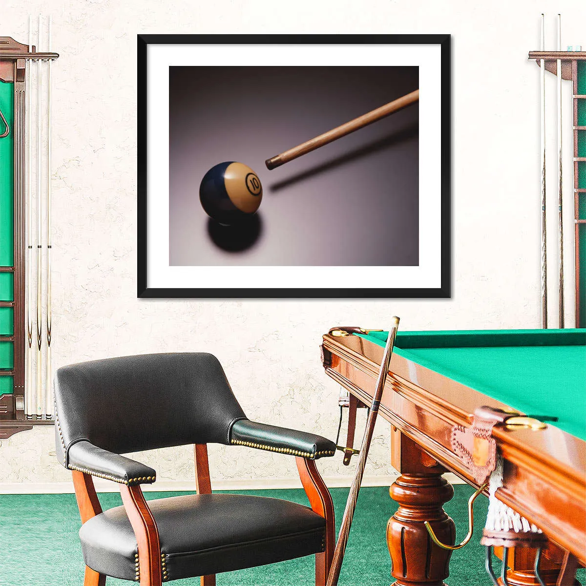 10 Ball Billiards Wall Art