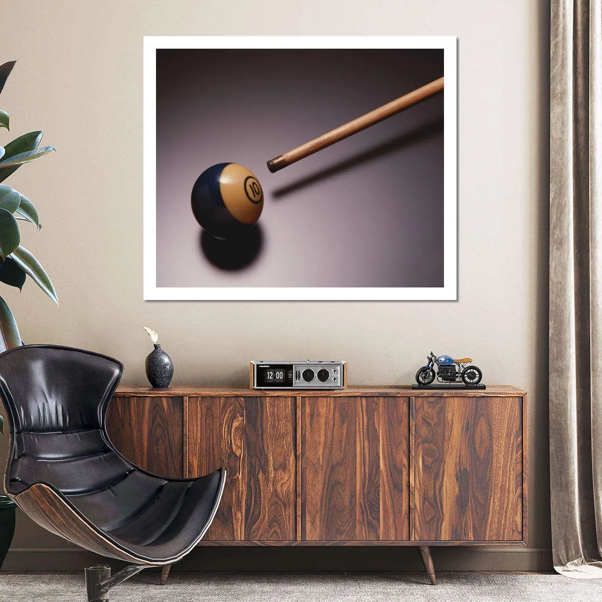 10 Ball Billiards Wall Art