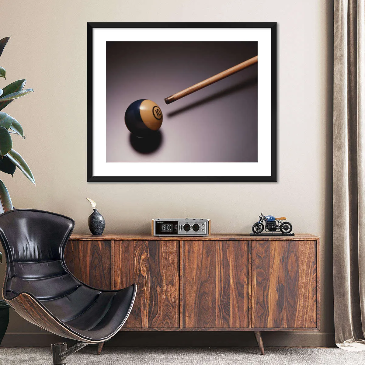 10 Ball Billiards Wall Art