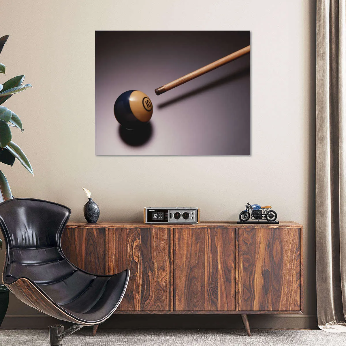 10 Ball Billiards Wall Art