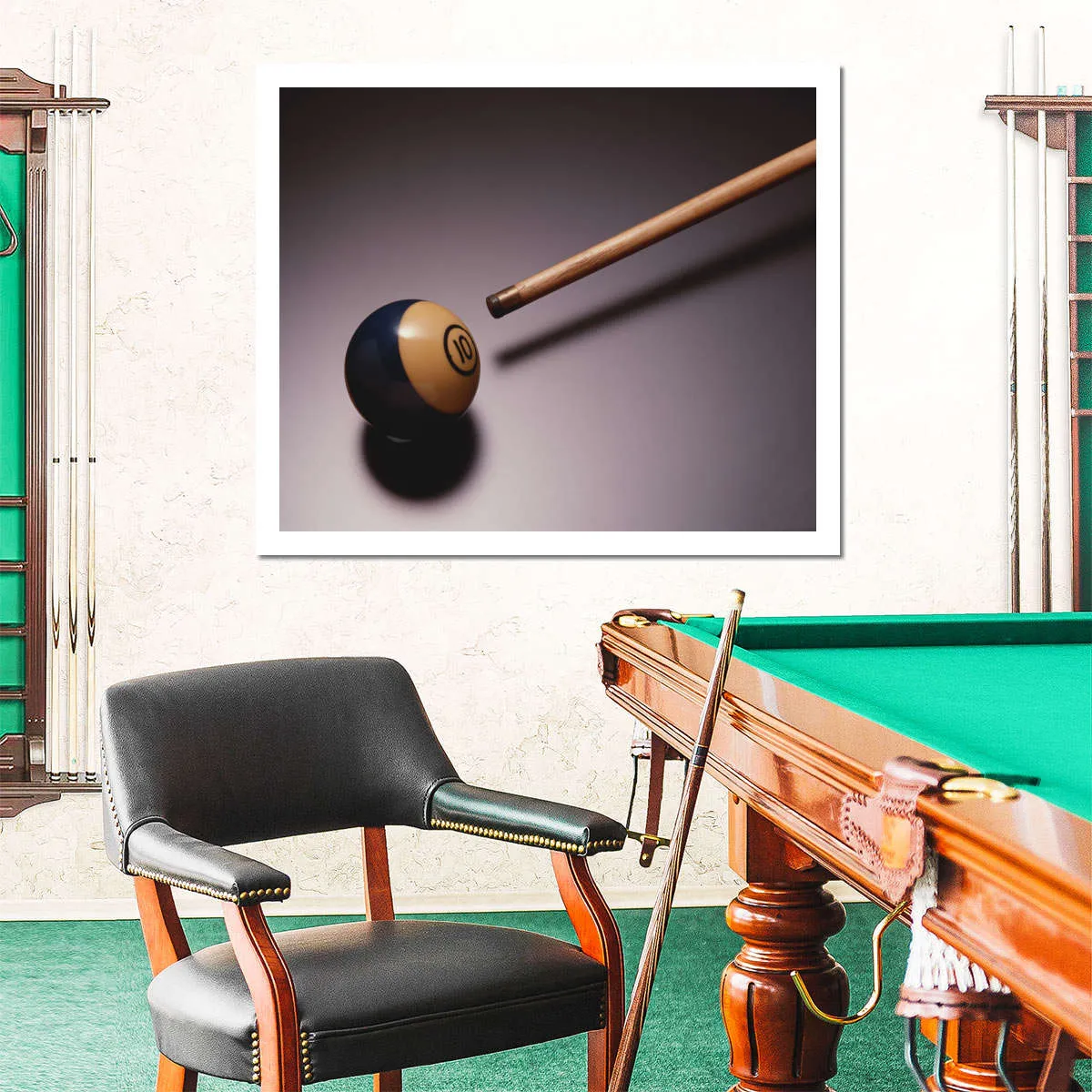 10 Ball Billiards Wall Art