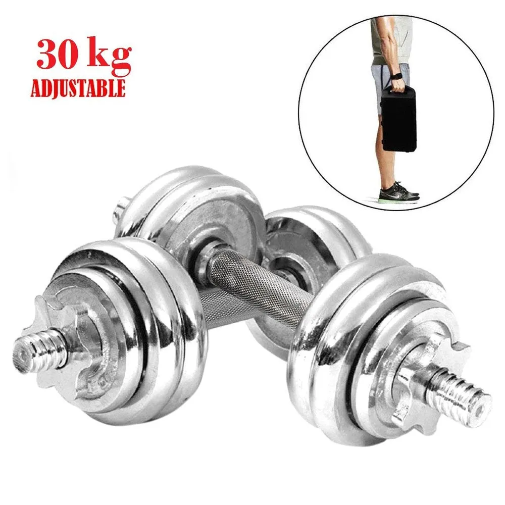 30KG Adjustable Barbell Dumbbell Set