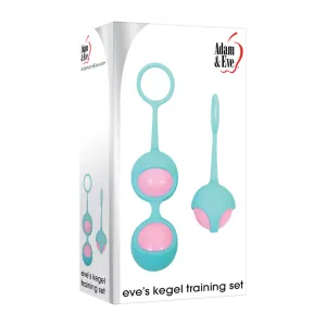 Adam & Eve Eve's Kegel Training Set Turquoise/Pink