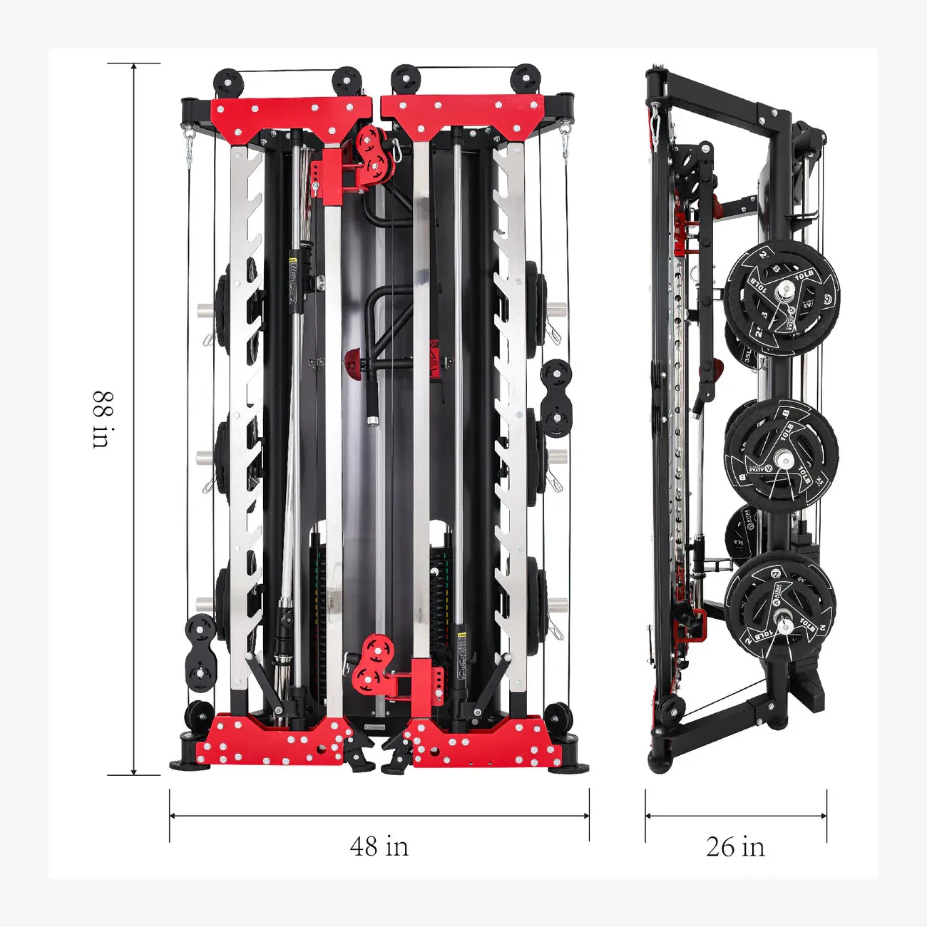 Altas Strength Light-commercial Folding Smith Machine AL-3107