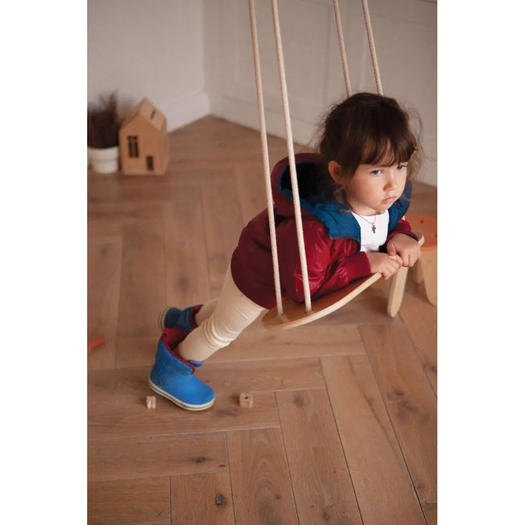 babai Wooden Swing Beige Rope