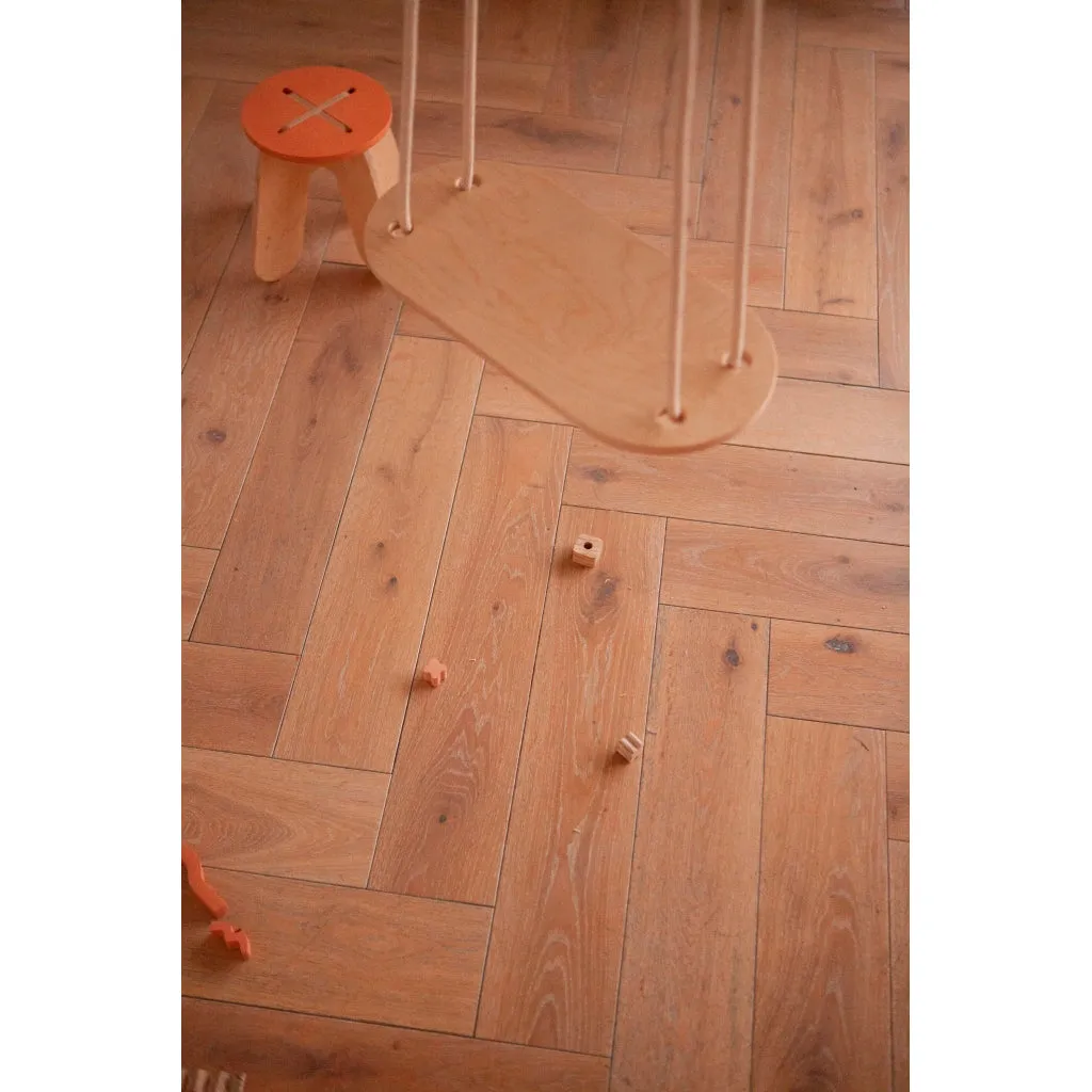 babai Wooden Swing Beige Rope