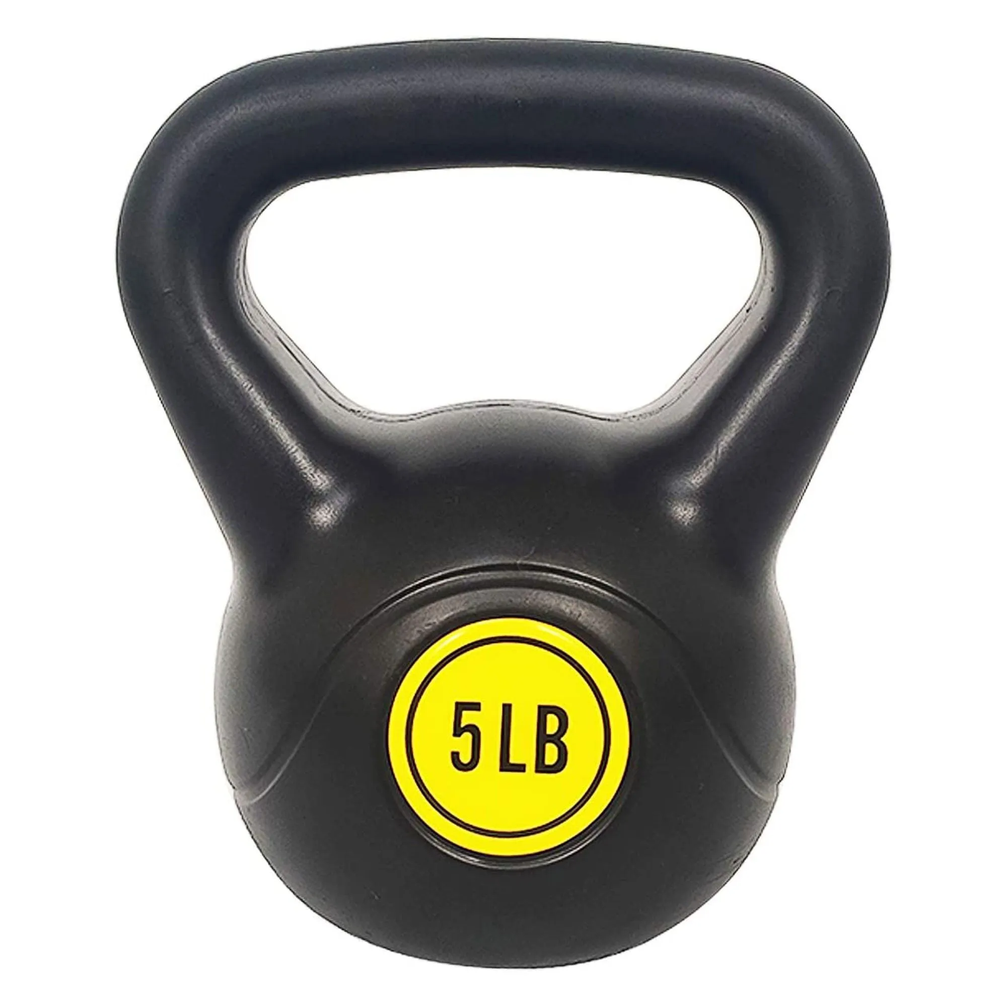 BalanceFrom Fitness Home Gym Vinyl Coated Solid Cast Iron Kettlebell Weight Set