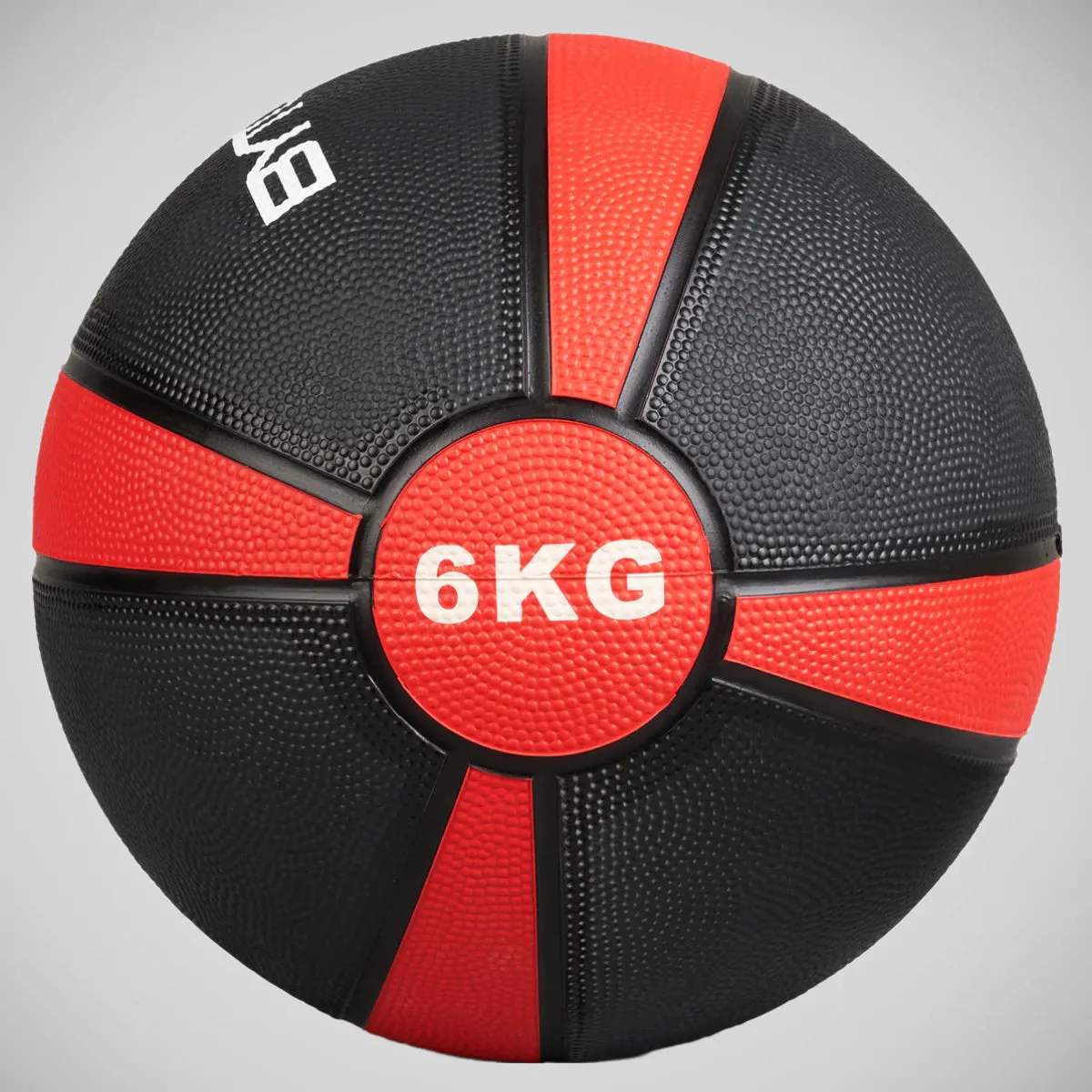 Black/Red Bytomic 6kg Rubber Medicine Ball