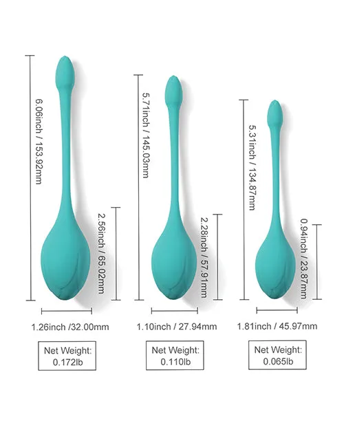 Bluebell Floral 3 Size & Weight Kegel Ball Exercise Set