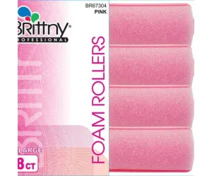 Brittny-Professional-Foam-Rollers-Pink-Extra-Large-8-Count