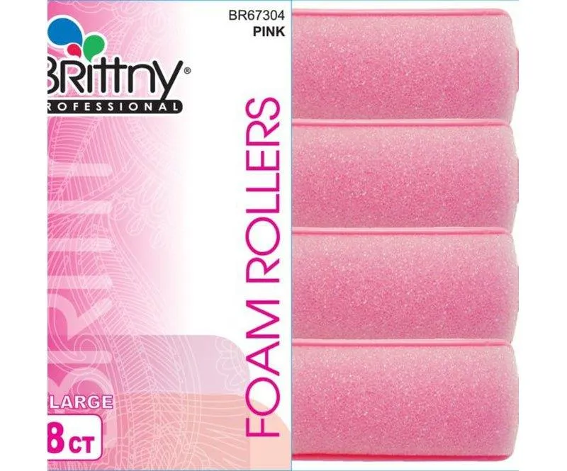 Brittny-Professional-Foam-Rollers-Pink-Extra-Large-8-Count