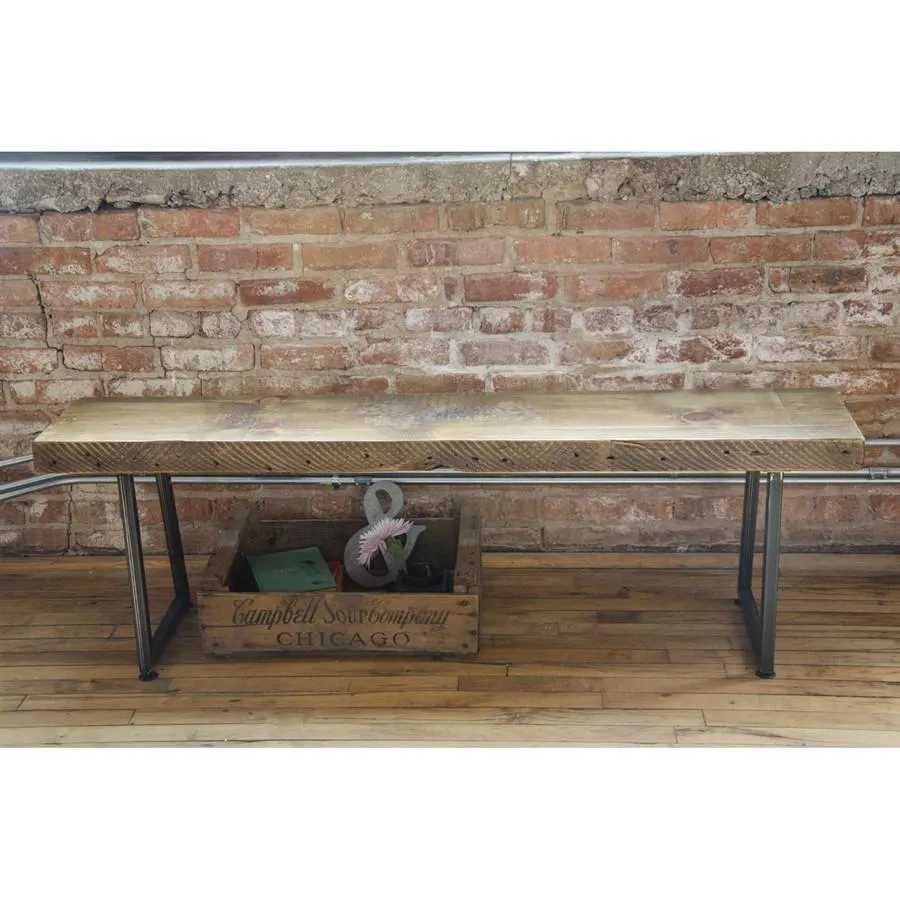 Brooklyn Modern Rustic Reclaimed Wood Bench