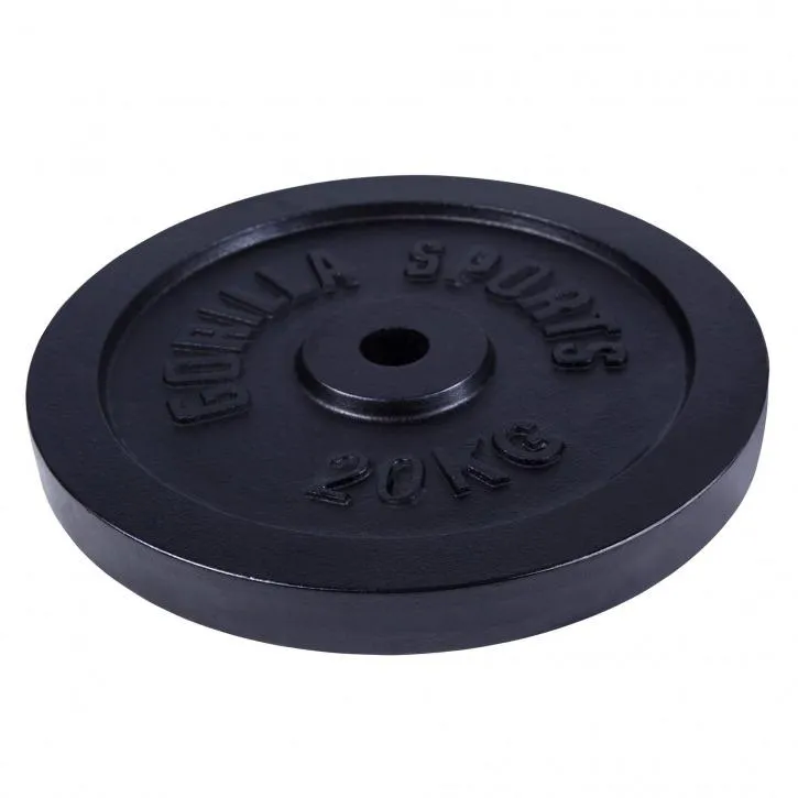 Cast Iron Weight Plate 20KG Black