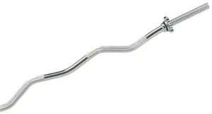 Chromed Spinlock Curl Bar (25mm) with collars