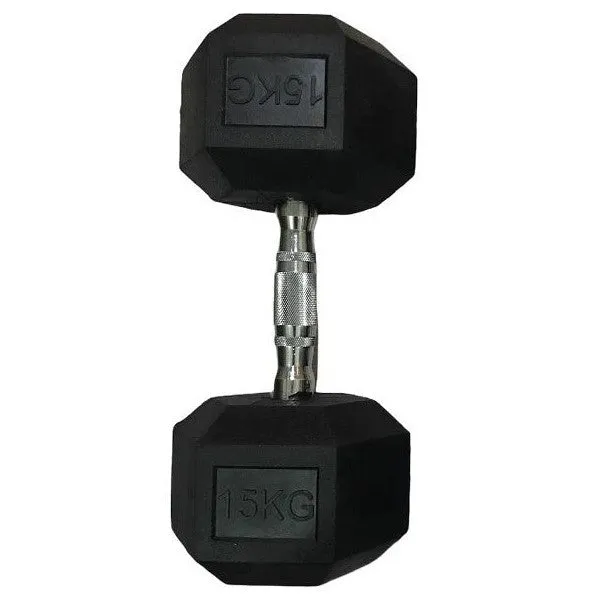 Contes Single 15Kg Hexagonal Dumbbell