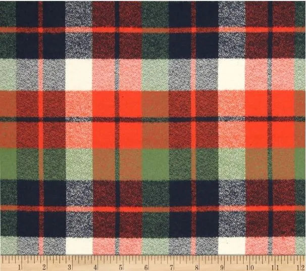 Custom Elastic Fitted & Protective Cushion Cover - Buffalo Plaid Flannel RV