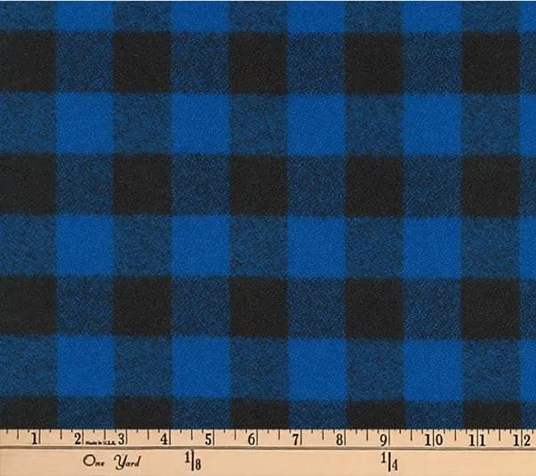 Custom Elastic Fitted & Protective Cushion Cover - Buffalo Plaid Flannel RV