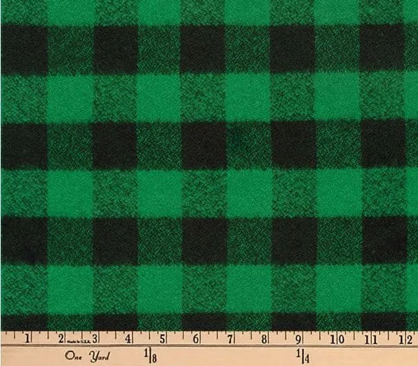 Custom Elastic Fitted & Protective Cushion Cover - Buffalo Plaid Flannel RV