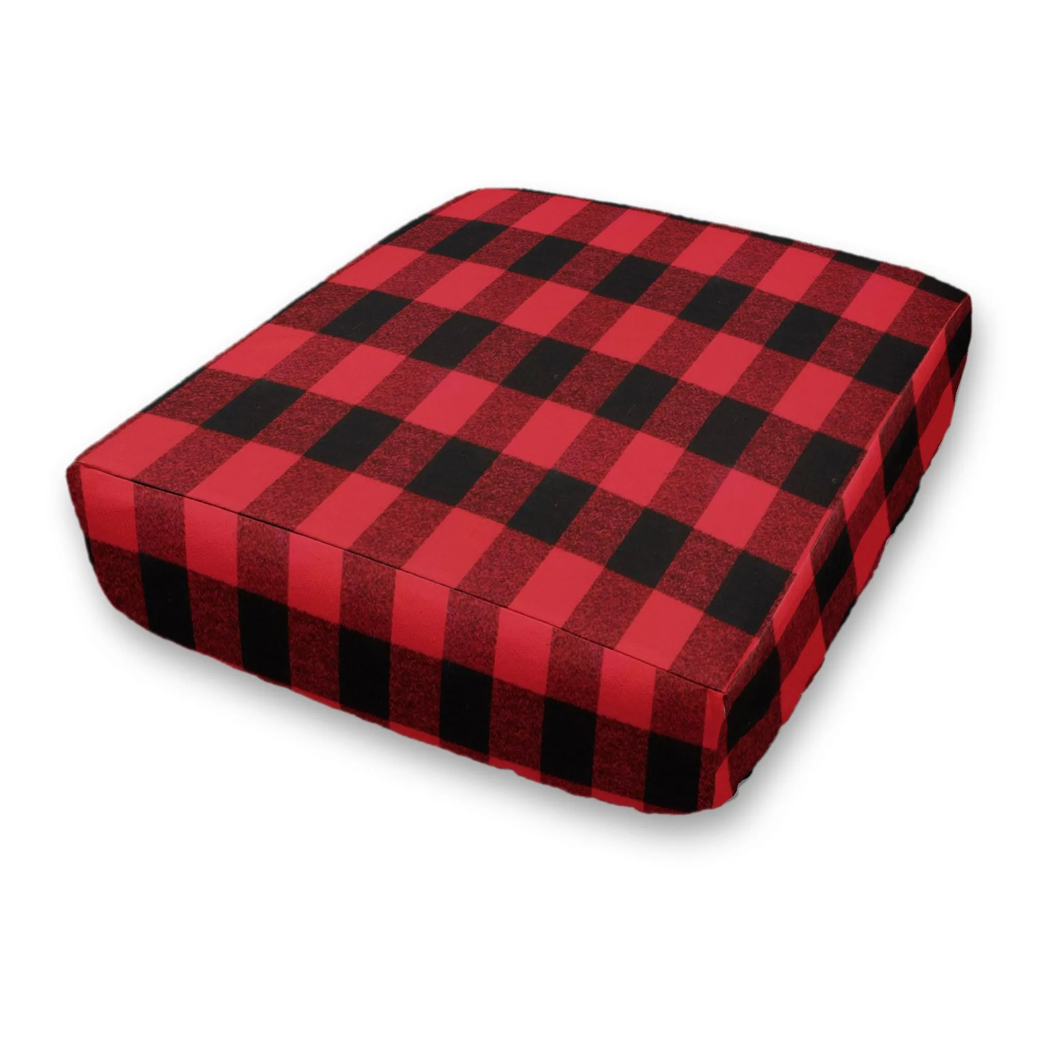 Custom Elastic Fitted & Protective Cushion Cover - Buffalo Plaid Flannel RV