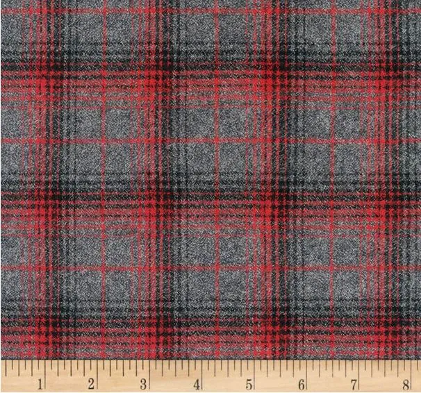 Custom Elastic Fitted & Protective Cushion Cover - Buffalo Plaid Flannel RV