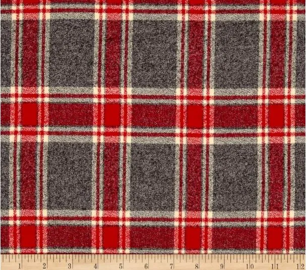 Custom Elastic Fitted & Protective Cushion Cover - Buffalo Plaid Flannel RV