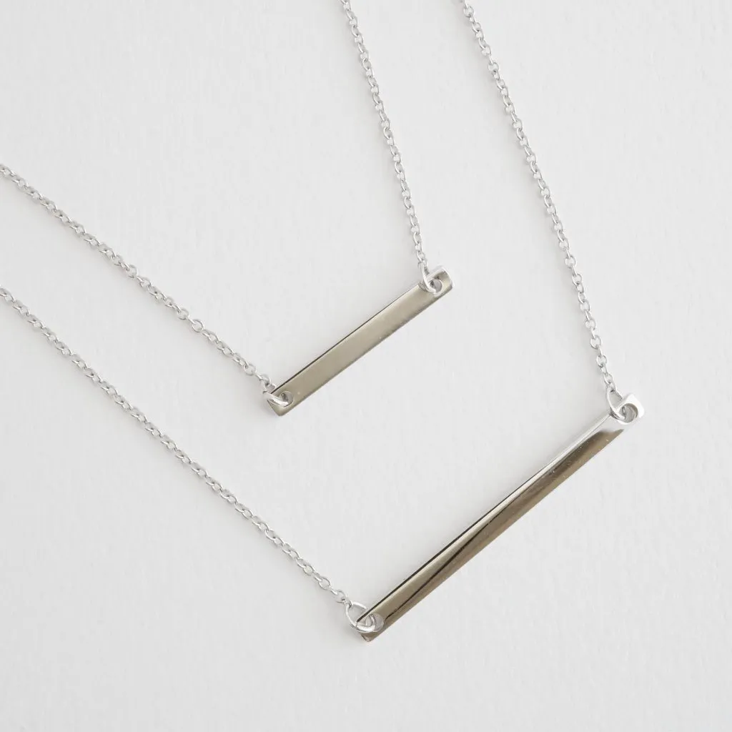 Double Layer Bar Necklace