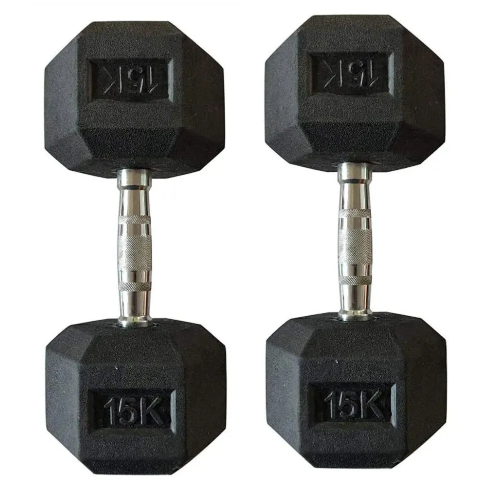 Dumbbell (Rubber Head) 15kg