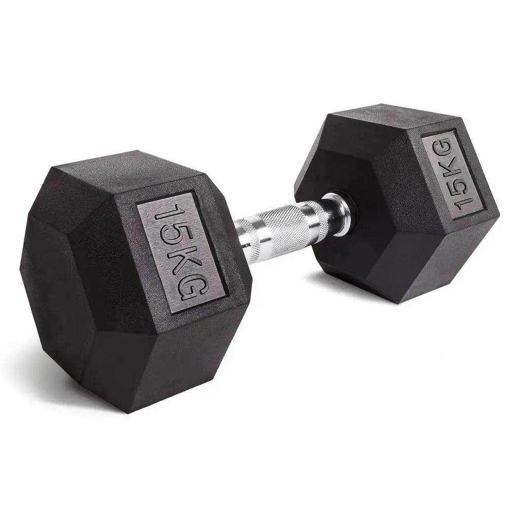 Dumbbell (Rubber Head) 15kg