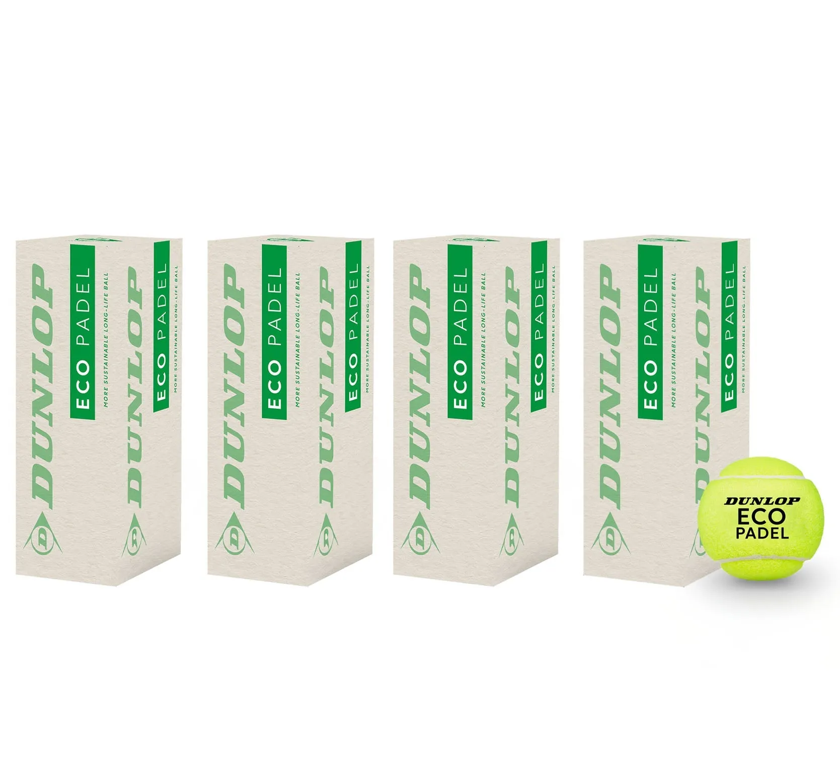 Dunlop Eco Padel Balls - 1 Dozen