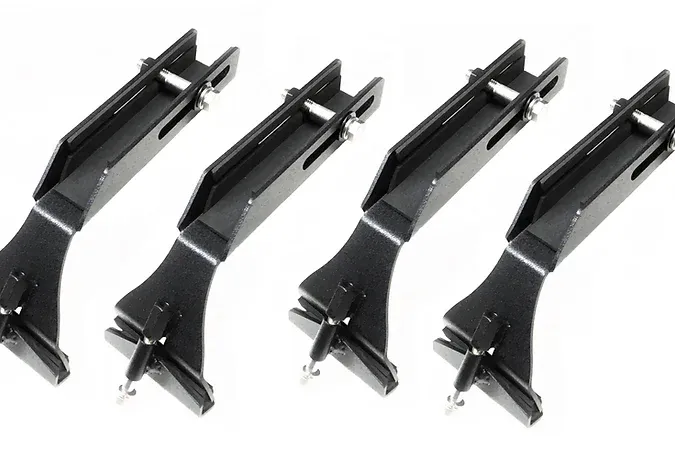 Exposed Racks 9705 Black Click In Hard Top Roof Rack For Jeep Wrangler JKU