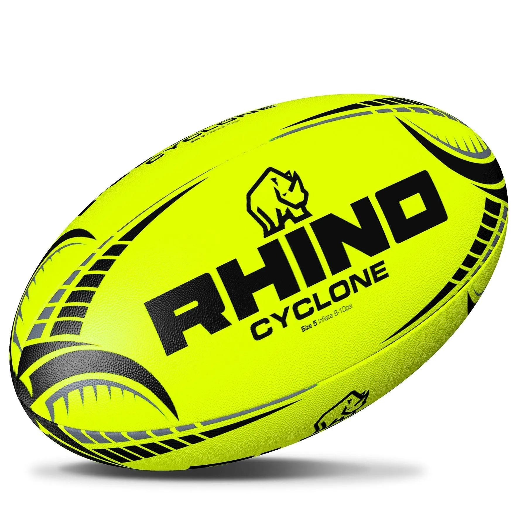 Fluorescent Cyclone Practice Rugby Ball