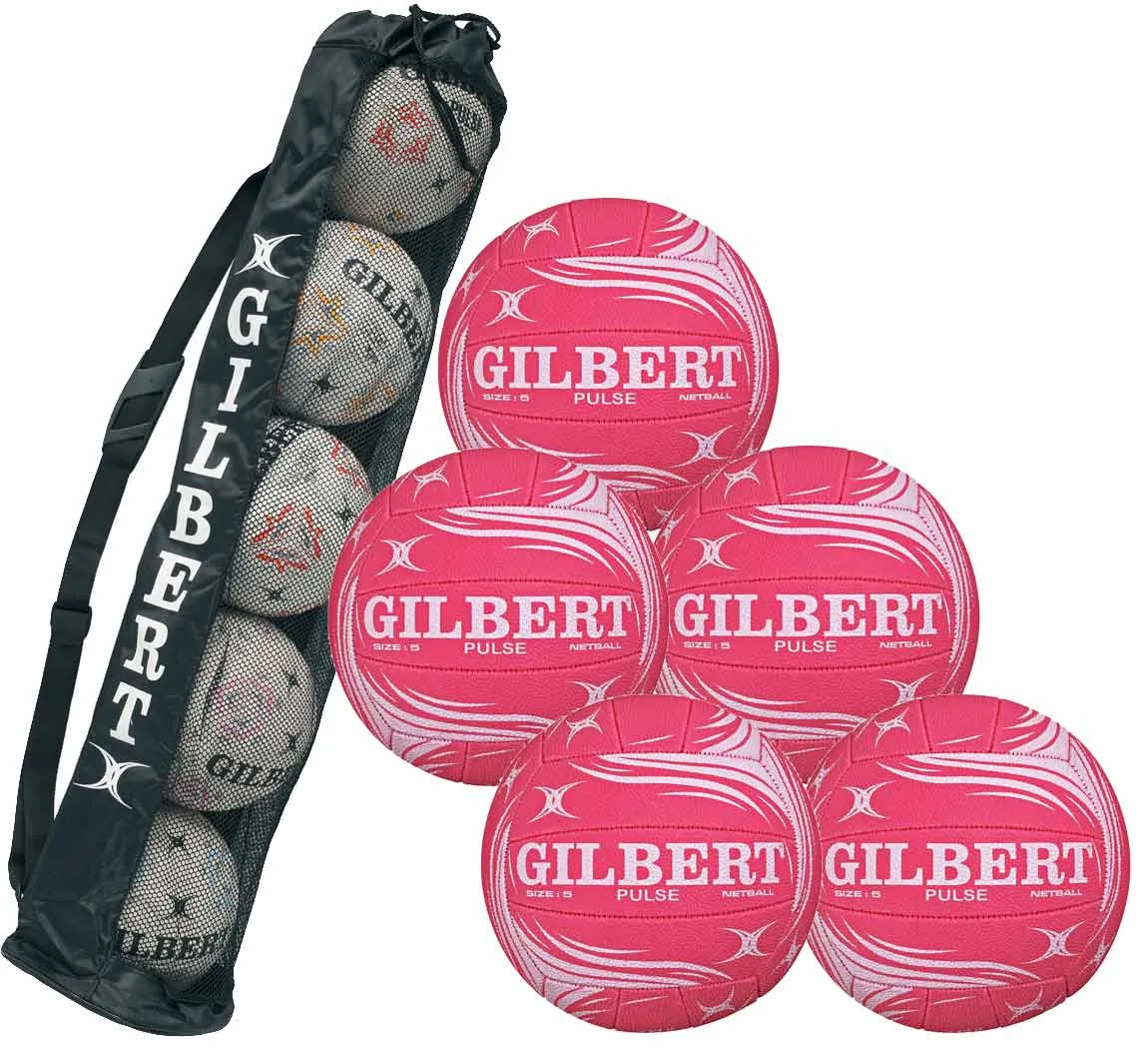 Gilbert Pulse 5 Ball Pack With Bag