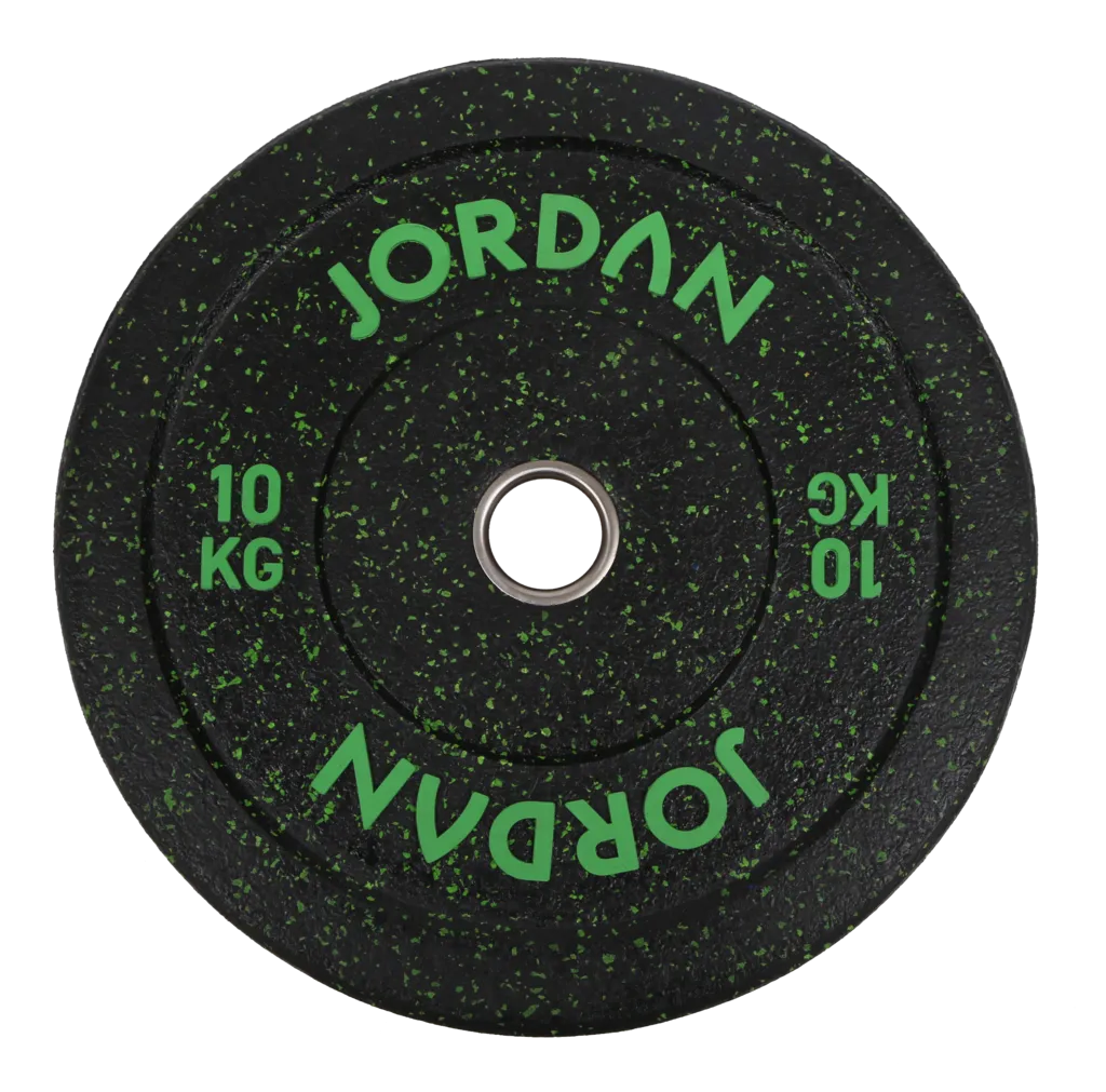 HG Black Rubber Bumper Weight Plate - Coloured Fleck - 5kg to 25kg