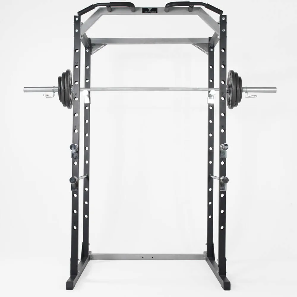 Hit Fitness Athletic Pack 80kg | F100 Rack & Cast Iron Discs