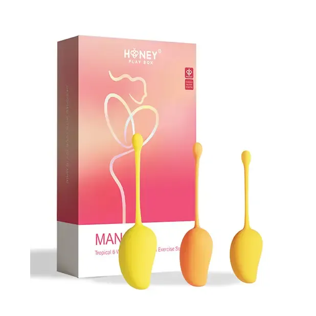 Honey Play Box Mango Tropical Weighted Kegel Ball 6-Piece Exercise Set Assorted Color