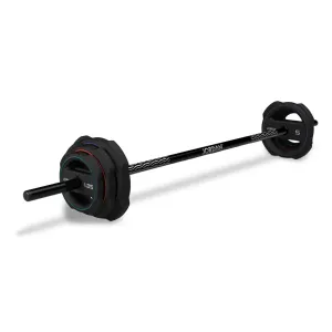 Ignite Pump X Rubber Studio Barbell Set & Individual Plates