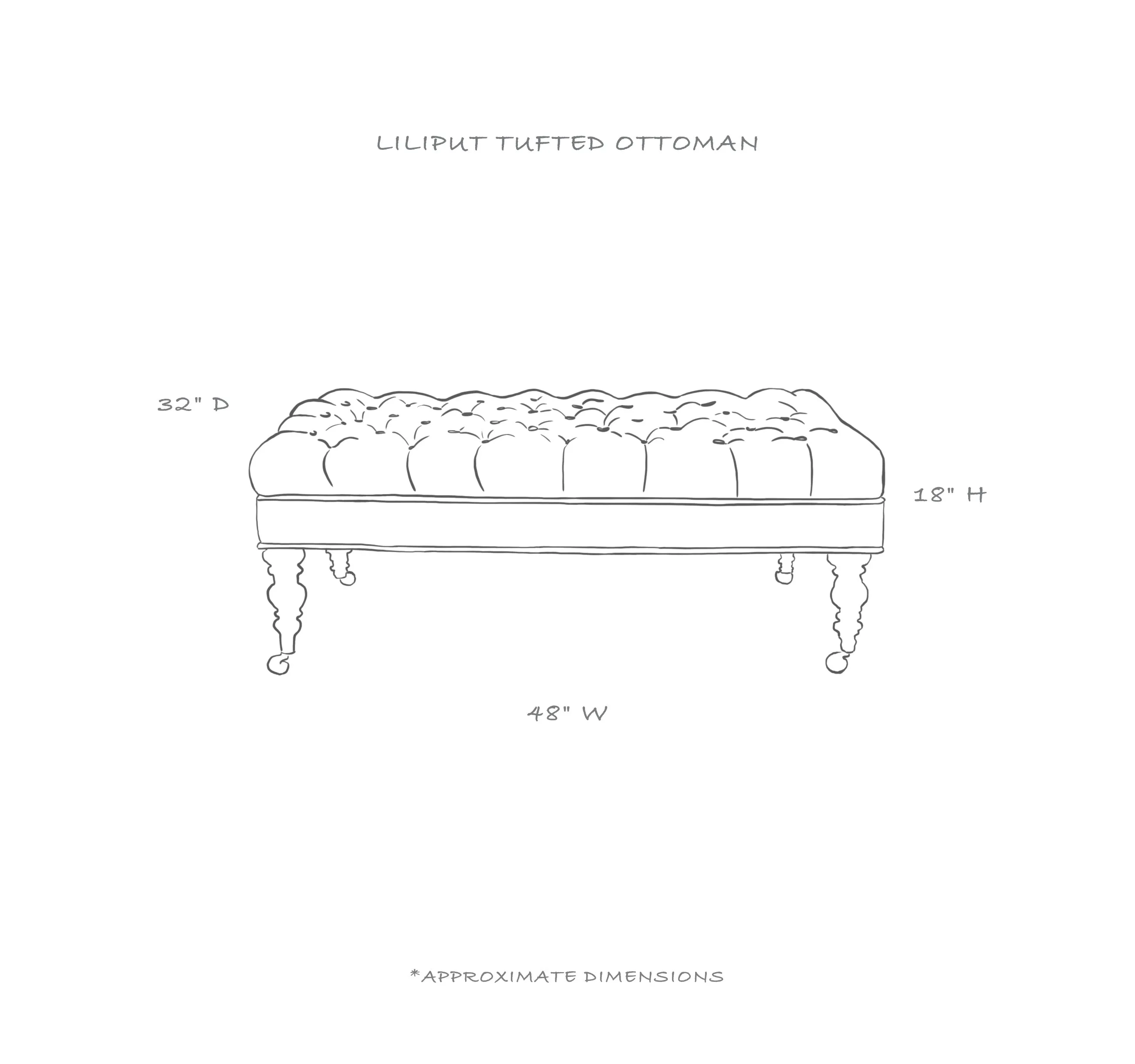 Liliput Tufted Ottoman