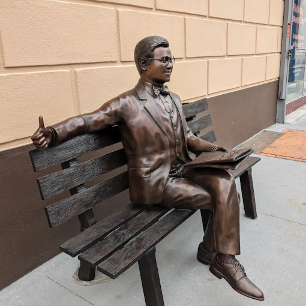 Michael Yun Custom Bench Statue