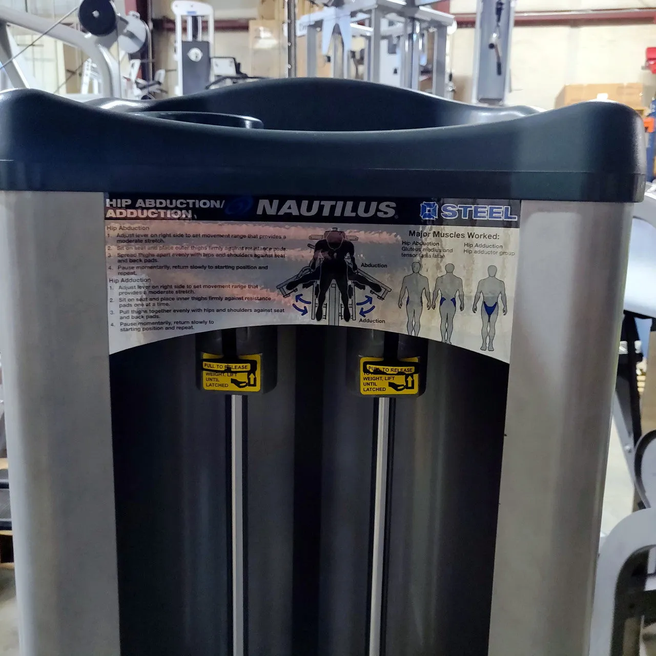 Nautilus Hip Abductor/Adductor Combo Steel Series