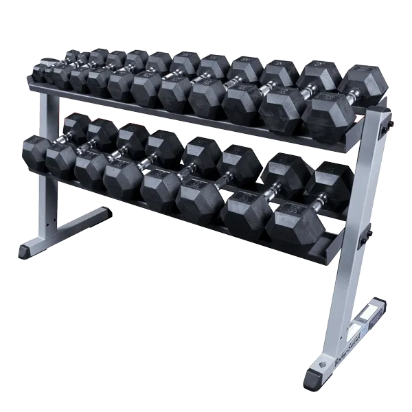 NEW Body Solid Dumbbell Rack Commercial Grade with Expandable 3rd Tier GDR60