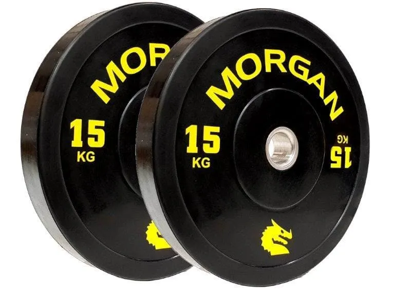 PACKAGE DEAL - 100KG MORGAN OLYMPIC BUMPER PLATE PACK *