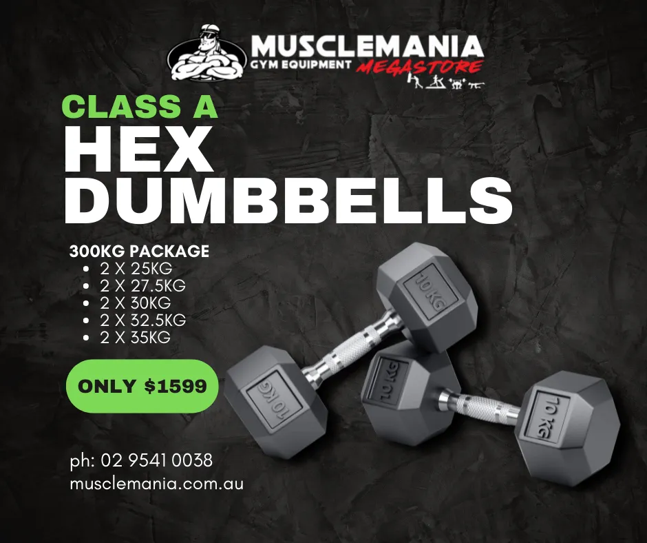 PACKAGE DEAL - Hex Dumbbell Pack - 300KGS