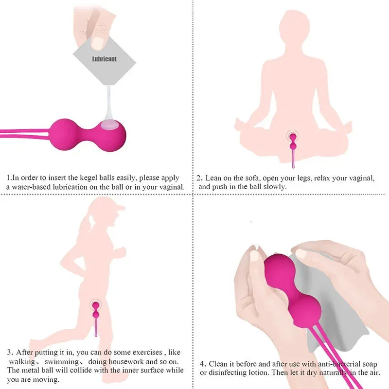 Pelvic Power Kegel Ball: Soft Silicone Kegel Eggs for Enhanced Pelvic Floor Strength