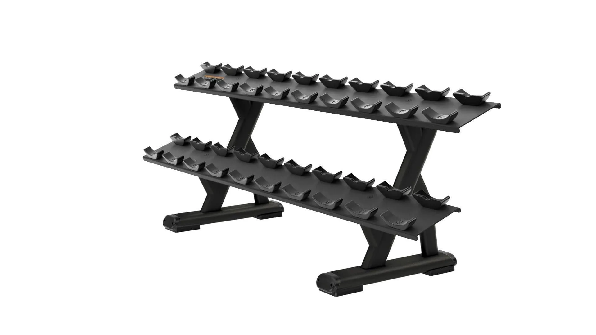 Precor Discovery Series 2-Tier, 10-Pair Dumbbell Rack (DBR0812)