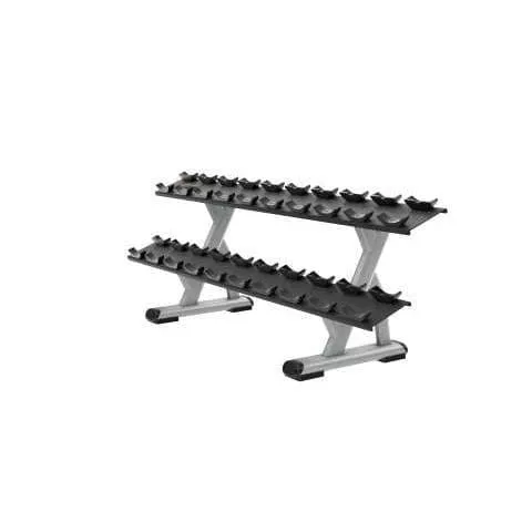 Precor Discovery Series 2-Tier, 10-Pair Dumbbell Rack (DBR0812)