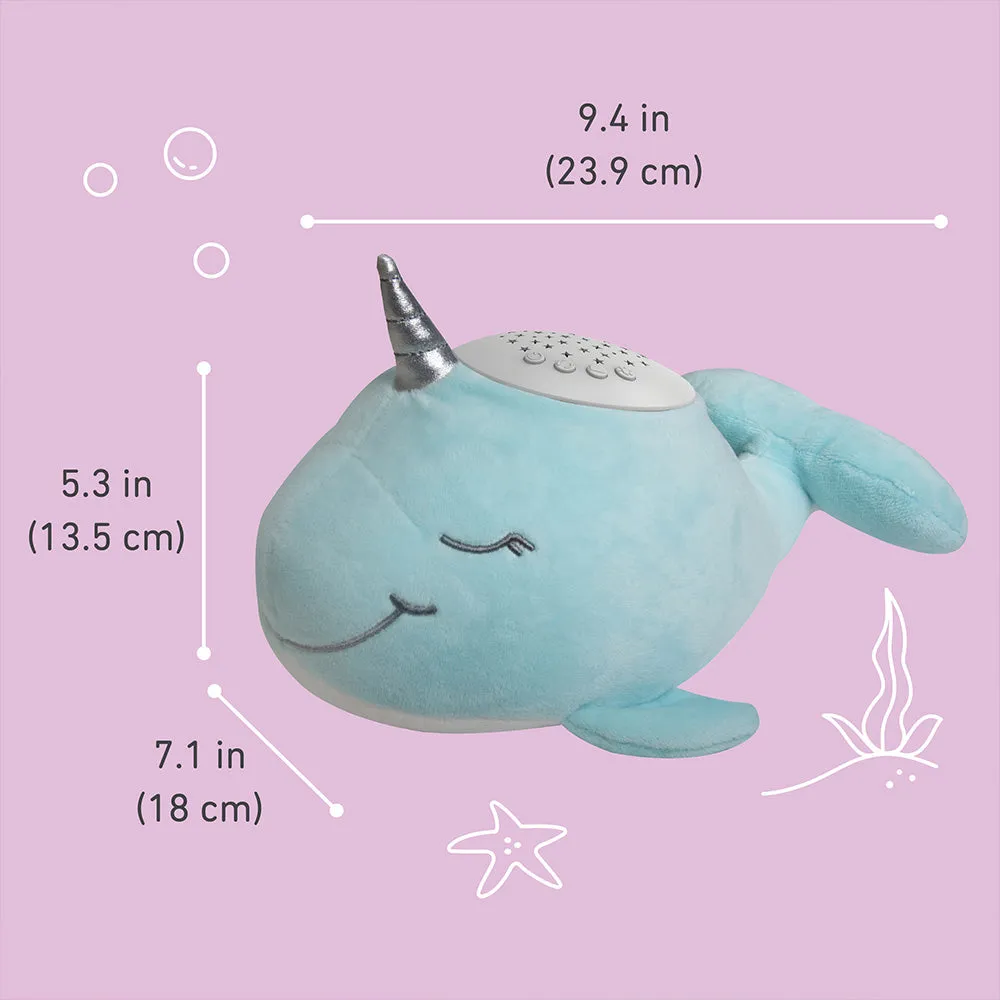 PureBaby® Sound Sleepers Sound Machine and Star Projector - Narwhal